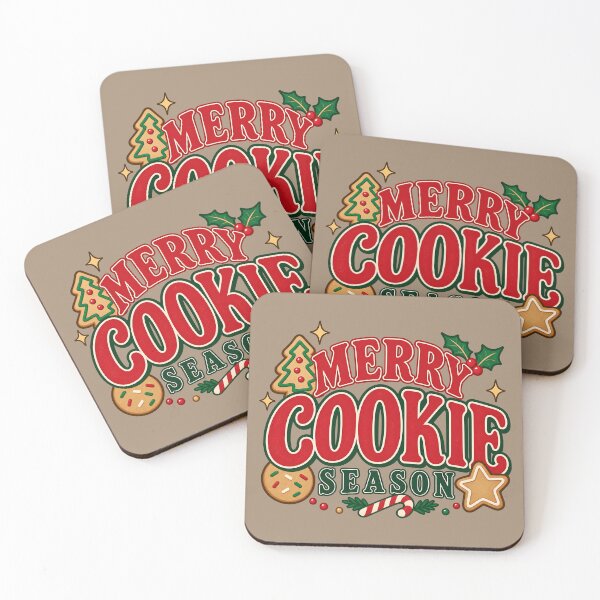 Item preview, Merry Cookie Season Retro Christmas Bakery Design designed and sold by  MAD's Recreation Studio.