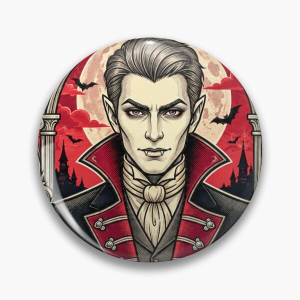 Item preview, Gothic Vampire Crest – Victorian Blood Moon Vampire designed and sold by Roslet.