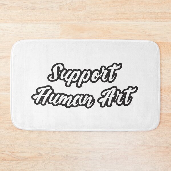 Item preview, Support Human Art (Cursive) designed and sold by ruchir.online.