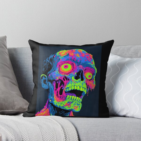 Item preview, Neon Zombie Horror Halloween Monster Art designed and sold by NoeValdric.