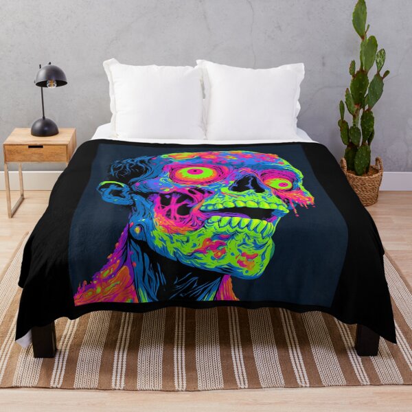 Item preview, Neon Zombie Horror Halloween Monster Art designed and sold by NoeValdric.