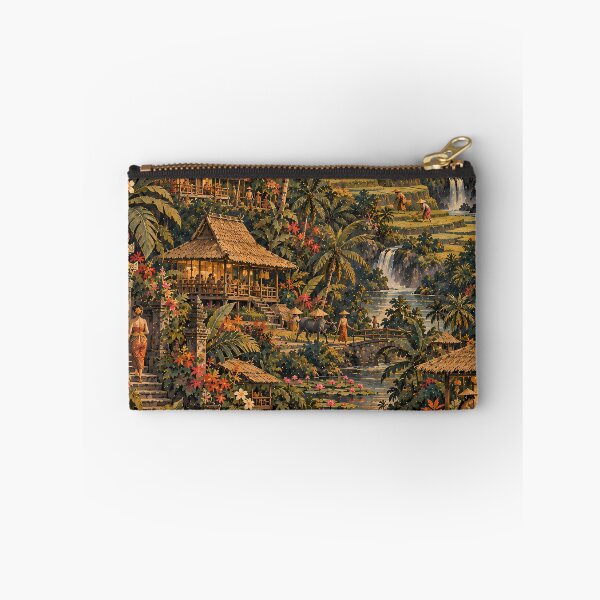Item preview, Bali Ubud Jungle Story with Temple Rice Terraces Waterfall and Lotus Lake Boat designed and sold by Jozefin's Studio.