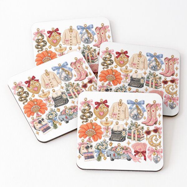 Artikelvorschau, v2 Swifty Bundle Eras-inspiriertes Stickerpaket – Tay-inspirierte Symbole, Cardigan, Spiegelkugel, Schlange, Fluchtauto & Showgirl entworfen und verkauft von taylorvinyls.