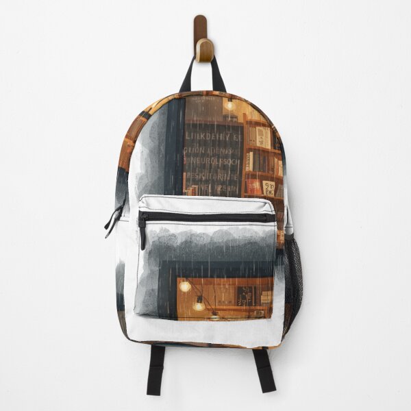 Item preview, Rainy Bookshop Window designed and sold by catcurio.
