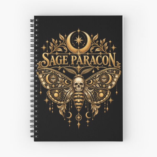 Item preview, Gothic Sage Paragon Moth Skull designed and sold by ROUX-ART.