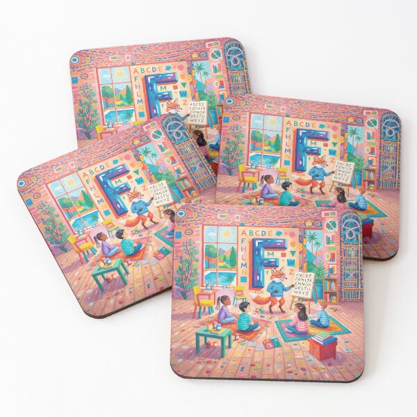 Item preview, Fox Teaching The Alphabet designed and sold by Home Decor Art.