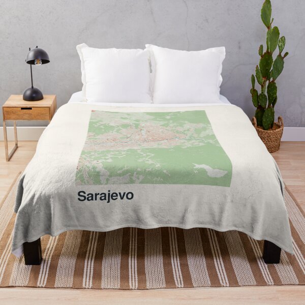 Item preview, Sarajevo Minimalistic Map Art designed and sold by MapsNerd.