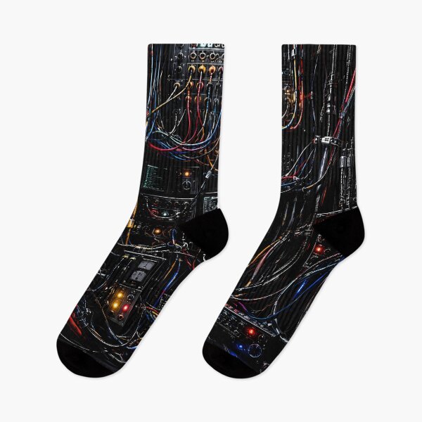 Item preview, Cyberpunk Server Room and Cables Art designed and sold by PORTE DE ESPERANCE.