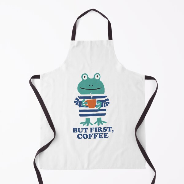 Item preview, But First Coffee Funny Frog T-Shirt Cottagecore Tee designed and sold by NadinArtStudio.