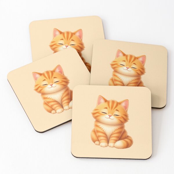Item preview, Cute Ginger Kitty- Adorable Smiling Orange Tabby Cat- Cute Animal designed and sold by All About DigiCraft by Fedelina.