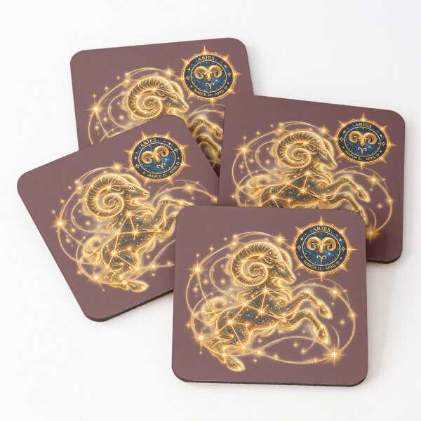 Item preview, Aries Zodiac March 21 - April 19 Constellation Vintage Astrological Design designed and sold by Glodtower.