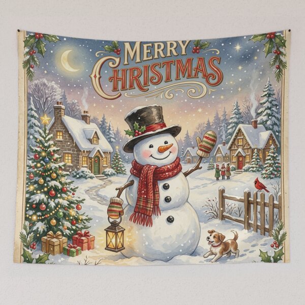 Item preview, Merry Christmas Cute Snowman designed and sold by Simplybe1.