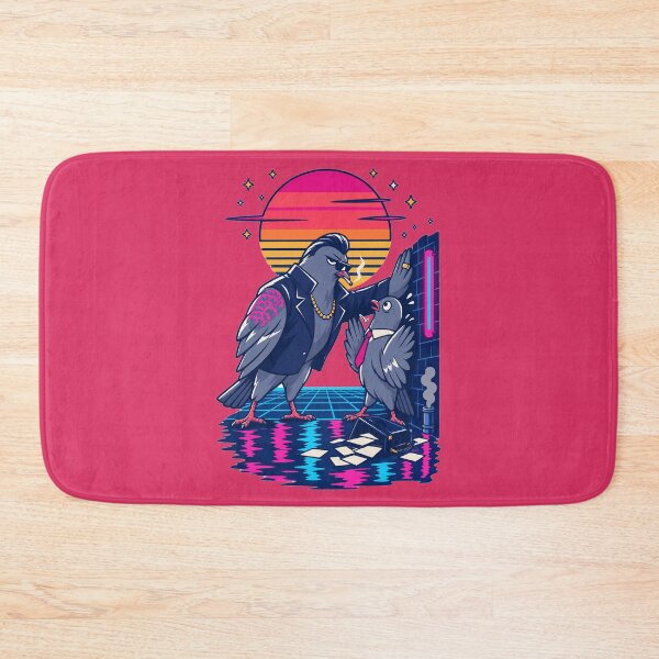 Item preview, Yakuza Pigeon Shakedown Synthwave Funny Retro Design designed and sold by KungPowUnicorn.