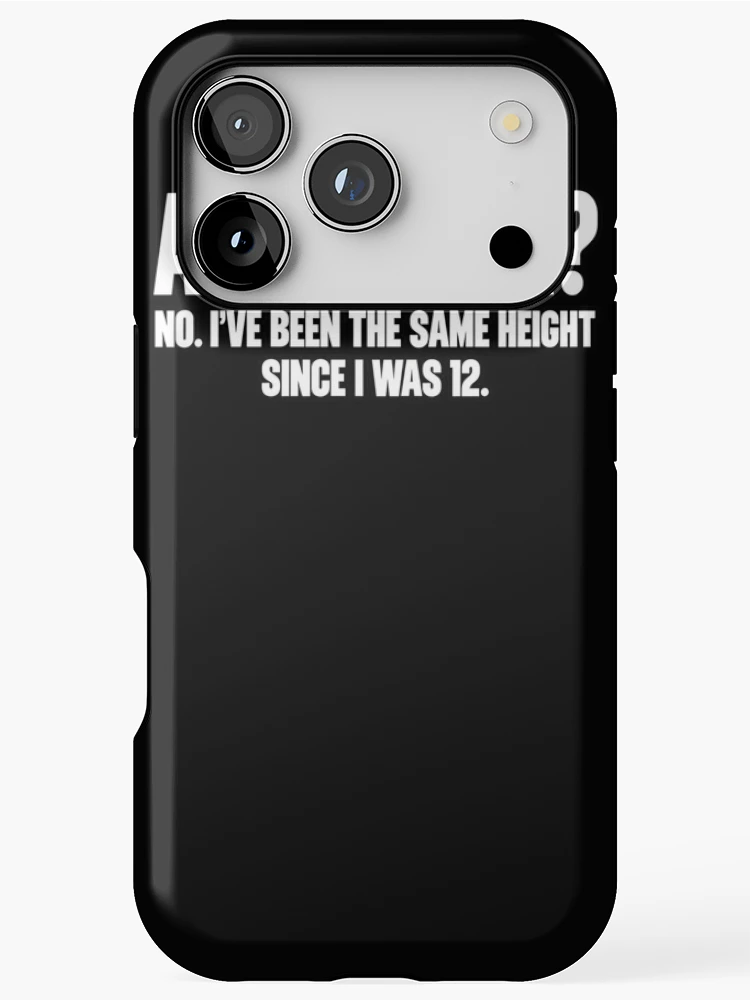 Thumbnail 1 of 4, iPhone Case, Short People Height Humor designed and sold by ROUX-ART.