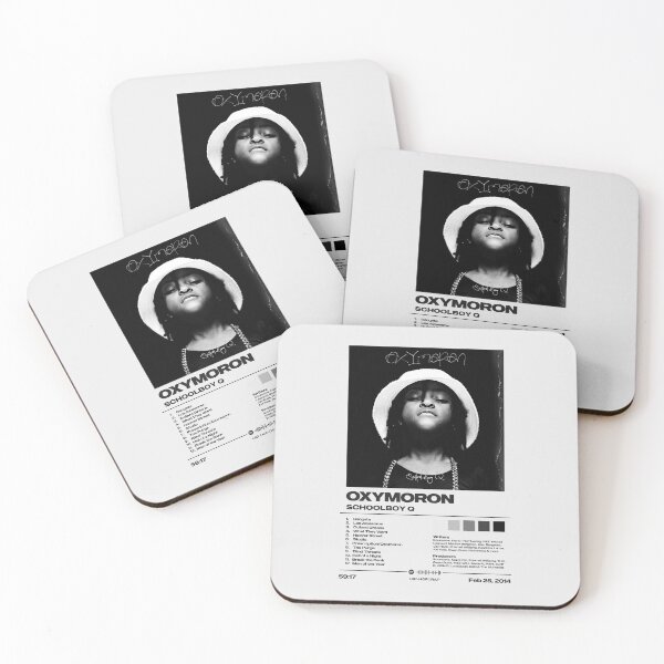 Aperçu de l'œuvre Oxymoron by ScHoolboy Q - Minimalist Tracklist Art créée et vendue par FourthWall Prints.