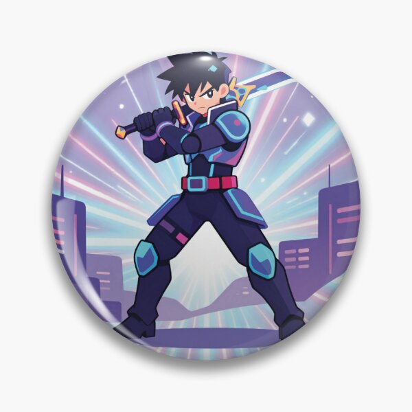 Item preview, Neon Blade Warrior – Cyberpunk Anime Night designed and sold by AliElbastwesy.