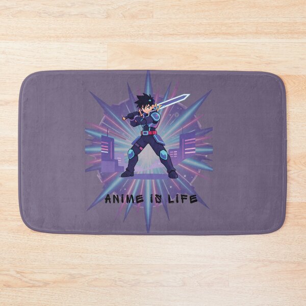 Item preview, Neon Blade Warrior – Cyberpunk Anime Night designed and sold by AliElbastwesy.