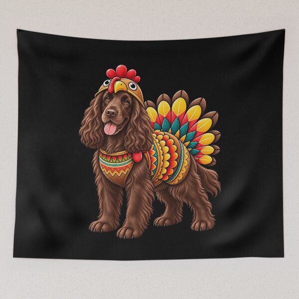 Item preview, Funny Field Spaniel Turkey Costume Thanksgiving Dog Lover designed and sold by rafaeltto.