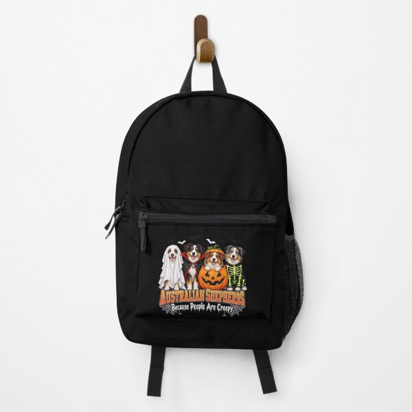 Item preview, Australian Shepherds Halloween: People Are Creepy designed and sold by ROUX-ART.
