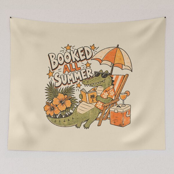 Item preview, Booked All Summer – Reading Crocodile Vacation designed and sold by AwesomeBeyondLimits.