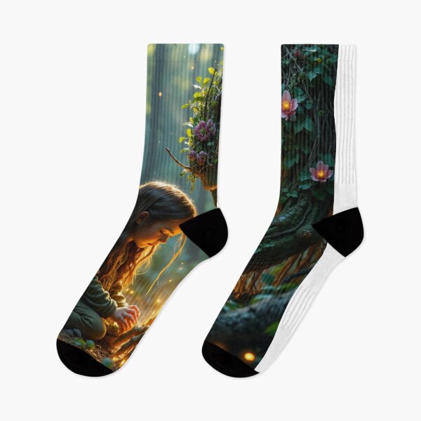 Item preview, Forest Healer and Lost Child – Enchanted Fantasy Art designed and sold by nhk999.
