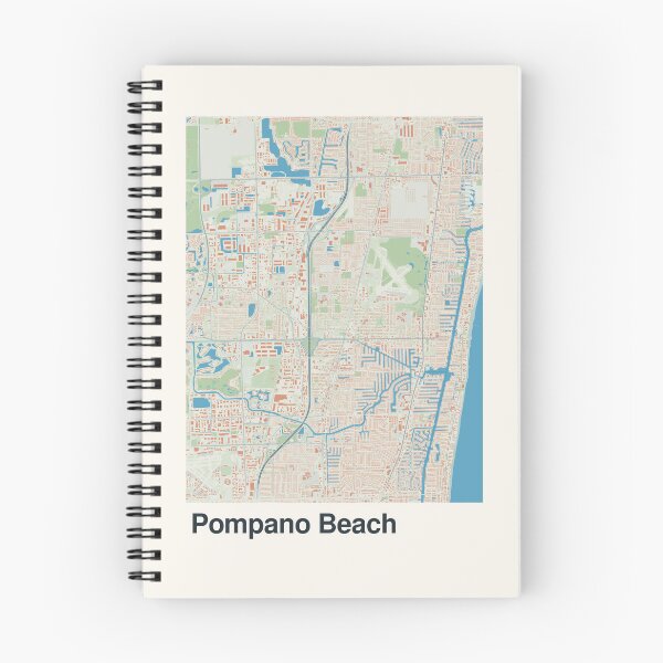 Item preview, Pompano Beach Minimalistic Map Art designed and sold by MapsNerd.