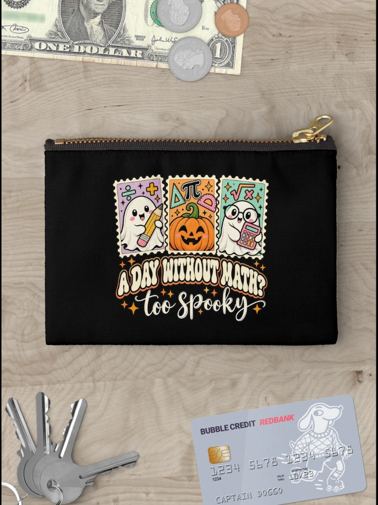 Thumbnail 3 of 4, Zipper Pouch, Halloween Math Too Spooky designed and sold by ROUX-ART.