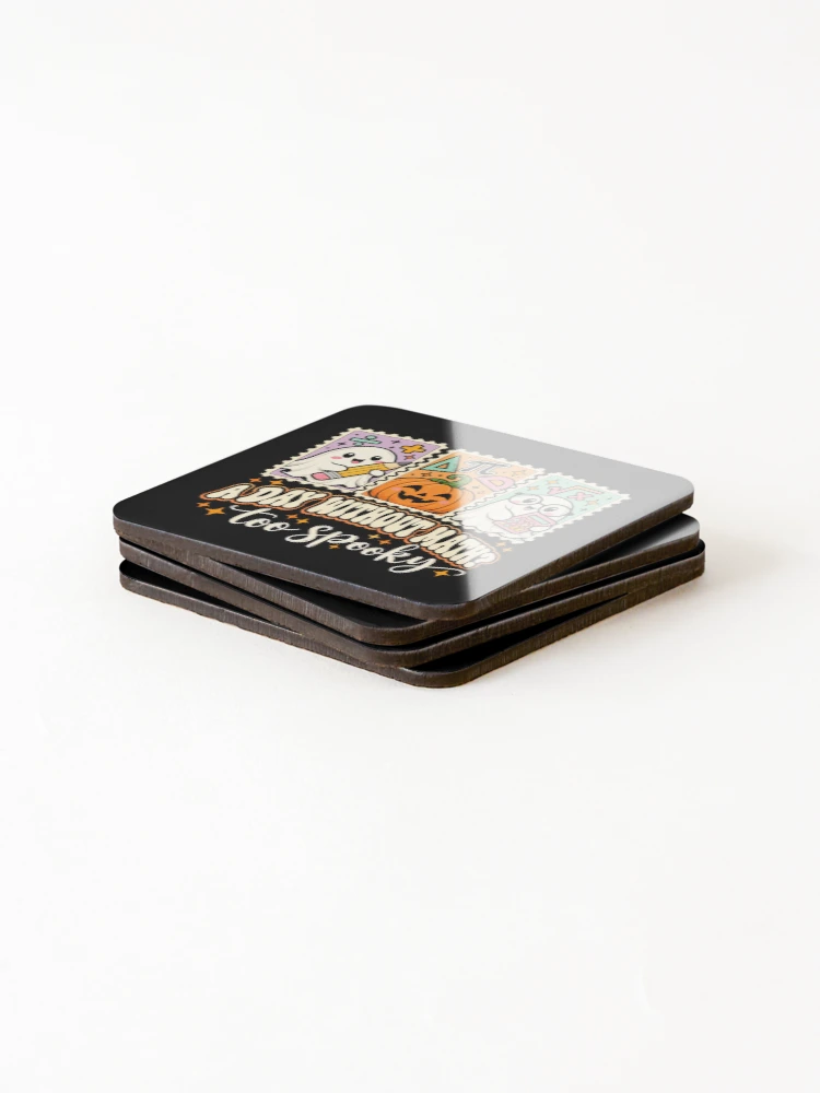 Thumbnail 4 of 5, Coasters (Set of 4), Halloween Math Too Spooky designed and sold by ROUX-ART.