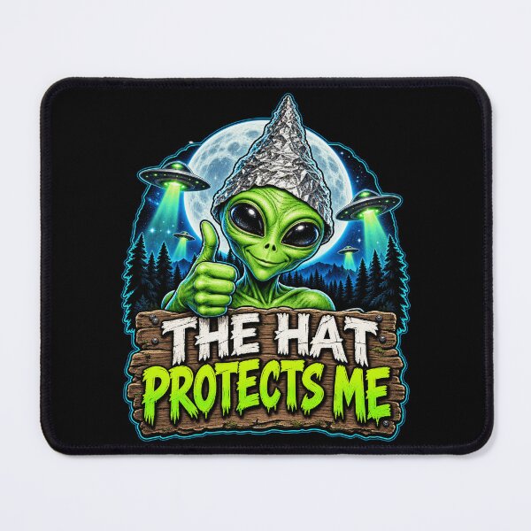 Item preview, Alien Tinfoil Hat Says The Hat Protects Me designed and sold by ROUX-ART.