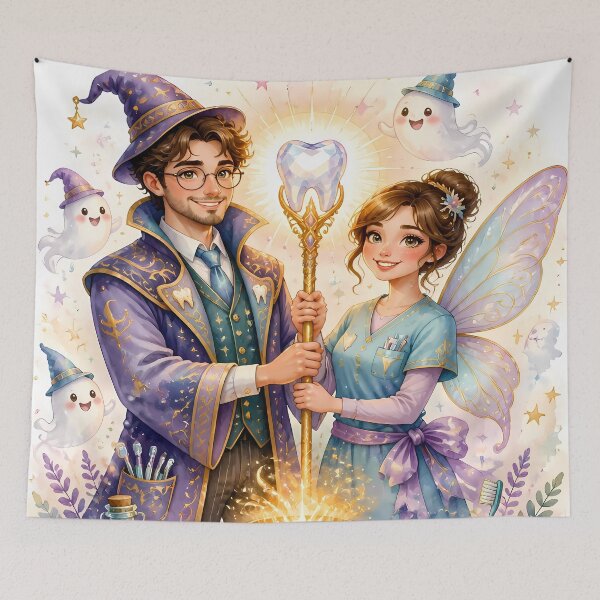 Item preview, Kindness Is Magic That Heals Everything – Dentist and Tooth Fairy designed and sold by Art-Arcade6.