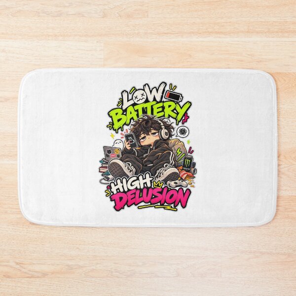 Item preview, Low Battery High Delusion Funny Gen Z Humor designed and sold by SHRETAM CO..