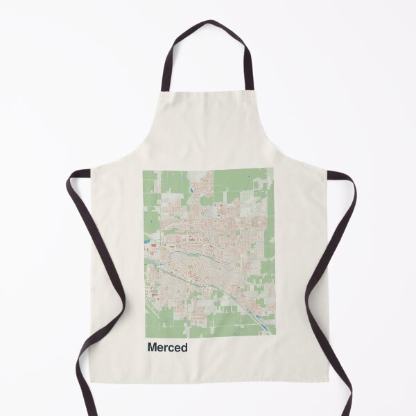 Artikelvorschau, Minimalistische Kartenkunst von Merced entworfen und verkauft von MapsNerd.