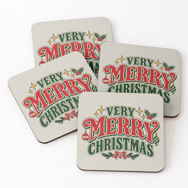Item preview, Very Merry Christmas Retro Holiday Design designed and sold by  MAD's Recreation Studio.