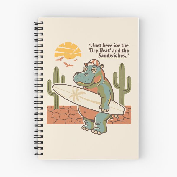 Item preview, Just Here For The Dry Heat And Sandwiches Desert Hippo designed and sold by Amir Faysal.