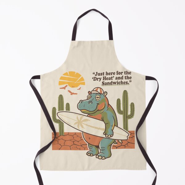 Item preview, Just Here For The Dry Heat And Sandwiches Desert Hippo designed and sold by Amir Faysal.