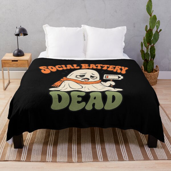 Item preview, Cozy Introvert Ghost - Social Battery Dead designed and sold by AMICO77.