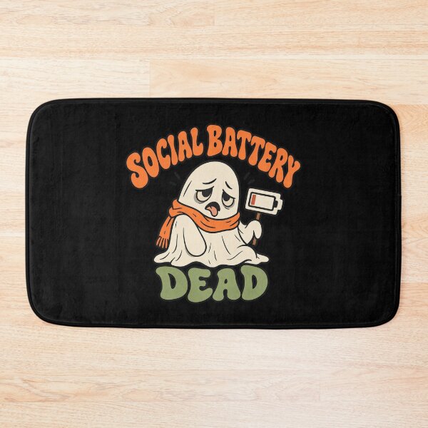 Item preview, Cozy Introvert Ghost - Social Battery Dead designed and sold by AMICO77.