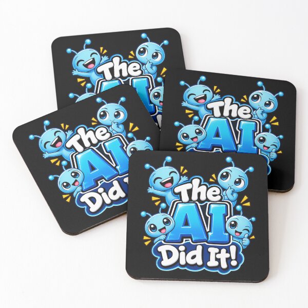 Item preview, The AI Did It Funny Robot Humor designed and sold by ROUX-ART.