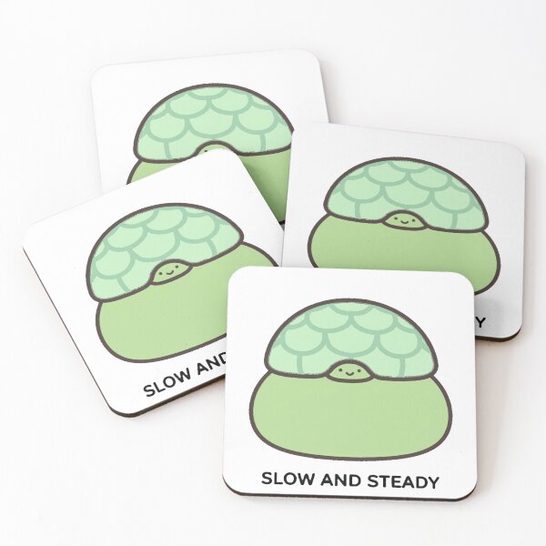 Item preview, Cute Chibi Turtle Slow But Steady Kawaii Sticker designed and sold by xiaoxiaochibi.