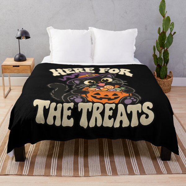 Item preview, Cozy Witch Cat Candy Bucket - Here for the Treats designed and sold by AMICO77.