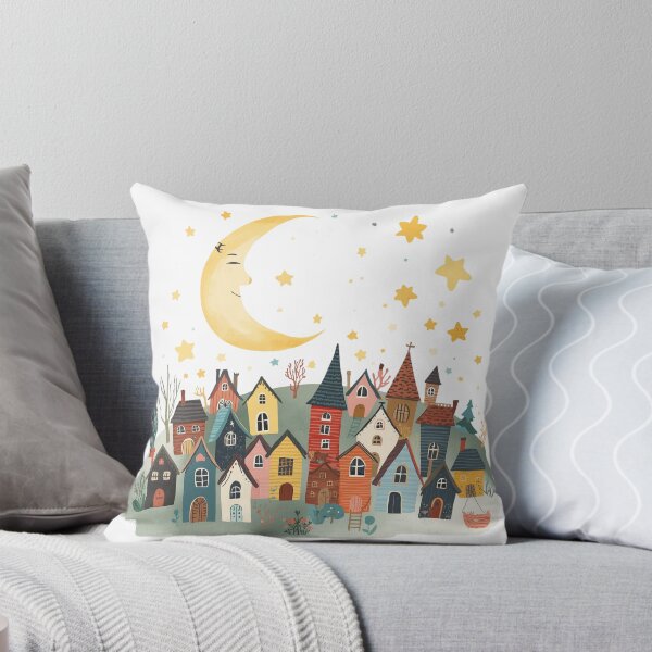 Item preview, Little Houses Under a Big Moon designed and sold by catcurio.