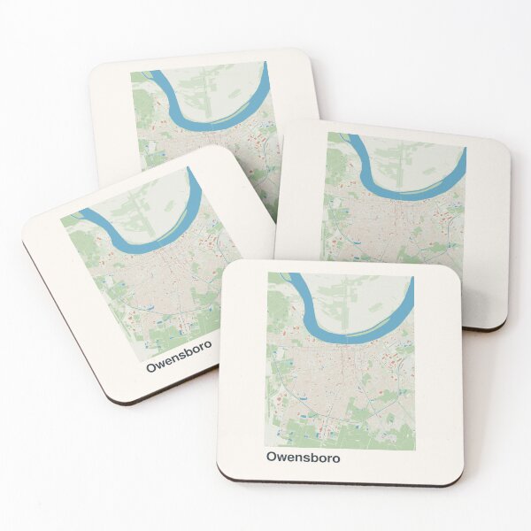 Item preview, Owensboro Minimalistic Map Art designed and sold by MapsNerd.