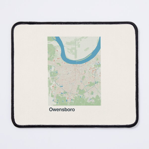 Item preview, Owensboro Minimalistic Map Art designed and sold by MapsNerd.