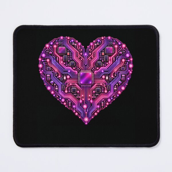Item preview, Neon Circuit Board Heart designed and sold by ROUX-ART.
