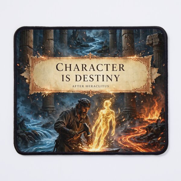 Item preview, "Character Is Destiny" — After Heraclitus Philosophy T-Shirt designed and sold by CalderVeritas.