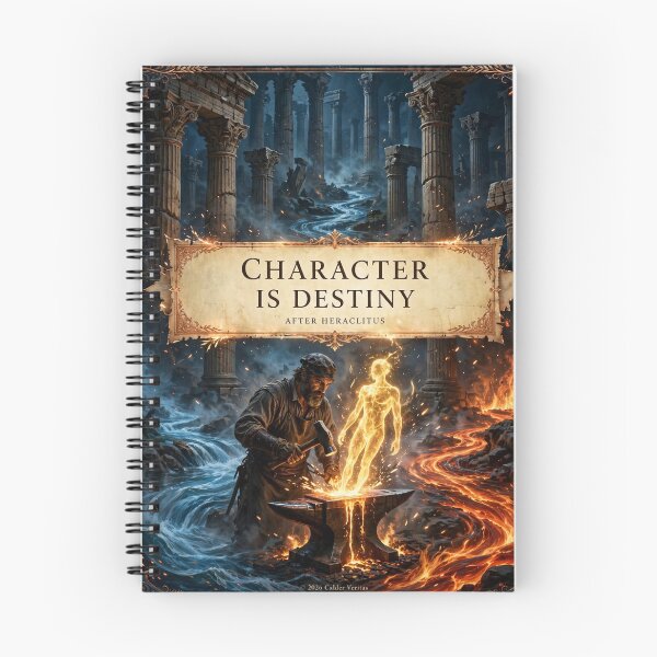 Item preview, "Character Is Destiny" — After Heraclitus Philosophy T-Shirt designed and sold by CalderVeritas.