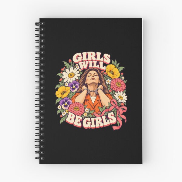 Item preview, Aileen Wuornos Girls Will Be Girls Colorful Floral Handcuffs Portrait designed and sold by Jessi-Scott-Art.