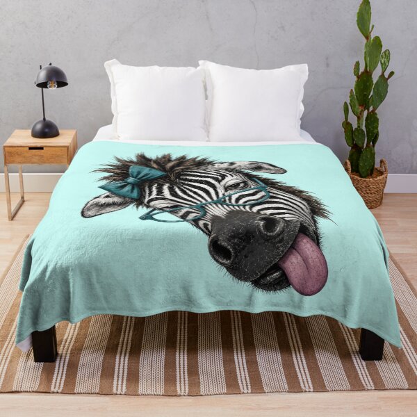Artikelvorschau, Zebra with Crooked Teal Glasses entworfen und verkauft von design-rebell.