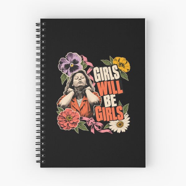 Item preview, Aileen Wuornos Girls Will Be Girls Floral Handcuffs Aileen Portrait designed and sold by Jessi-Scott-Art.