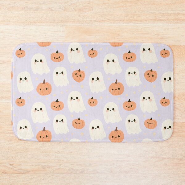 Item preview, Cute Halloween Ghost and Pumpkin Pattern designed and sold by Aelbrn.